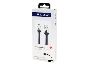 BLOW KABEL USB A - MICRO B 1,0M CZARNO-BIAŁY