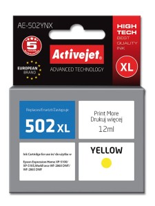 Activejet tusz do Epson 502XL W44010 new AE-502YNX