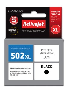 Activejet tusz do Epson 502XL W14010 new AE-502BNX